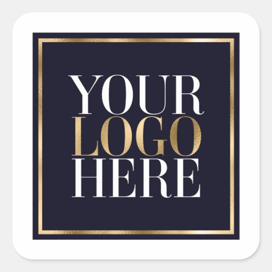 Sticker Carré Votre logo ici (Devant)