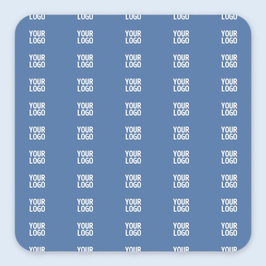 Sticker Carré Votre logo ou image | Motif de bandes verticales