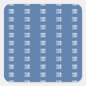 Sticker Carré Votre logo ou image | Motif de bandes verticales (Devant)