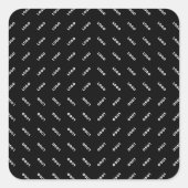 Sticker Carré Votre logo ou image téléchargé | Patten moderne (Devant)