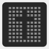 Sticker Carré Votre logo ou image téléchargée | Motif croisé (Devant)