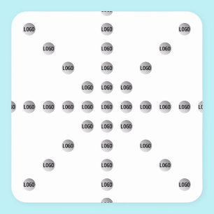 Sticker Carré Votre logo ou toute image téléchargée Motif en é