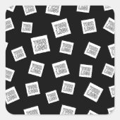 Sticker Carré Votre logo, photo ou autre image | Placement aléat (Devant)