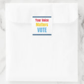 Sticker Carré Votre voix compte - Vote (Sac)