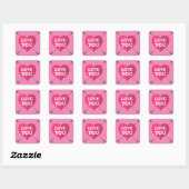 Sticker Carré Vous aimez (Feuille)