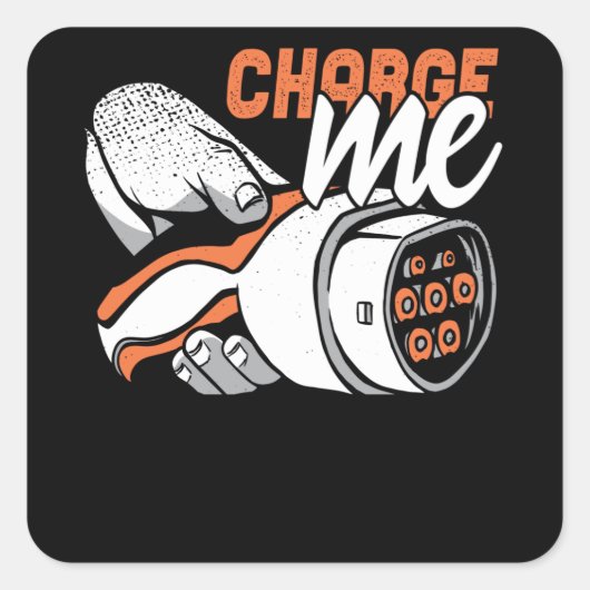 Sticker Carré Vous Avez Besoin D'Une Charge (Devant)