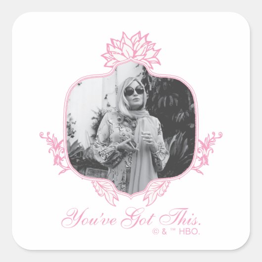 Sticker Carré Vous avez ceci - Le Lotus Blanc (Devant)