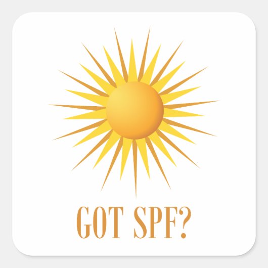 Sticker Carré Vous avez SPF? (Devant)