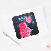Sticker Carré Vous êtes hors de ce monde Valentine (Enveloppe)