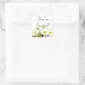 Sticker Carré Vous êtes invité (Sac)