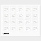 Sticker Carré Vous êtes invité Faire-part de mariage Enveloppe S (Feuille)