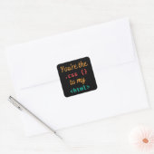 STICKER CARRÉ VOUS ÊTES LE CSS DE MON HTML - DÉV WEB (Enveloppe)