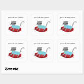 Sticker Carré Vous êtes le pyjama du chat (Feuille)