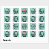 Sticker Carré Vous êtes ma notification préférée Affection numér (Feuille)