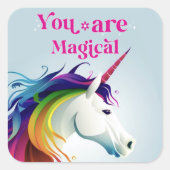Sticker Carré Vous êtes magique (Devant)