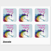 Sticker Carré Vous êtes magique (Feuille)