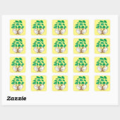 Sticker Carré Vous êtes mon monde (Feuille)