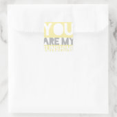 Sticker Carré Vous Êtes Mon Soleil (Sac)