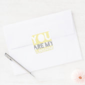 Sticker Carré Vous Êtes Mon Soleil (Enveloppe)