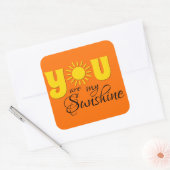 Sticker Carré Vous êtes mon soleil (Enveloppe)