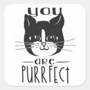 Sticker Carré Vous Êtes Parfait