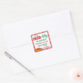 Sticker Carré Vous êtes Pasta-Bly Le meilleur cadeau (Enveloppe)