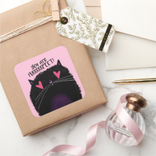 Sticker Carré Vous êtes PURRRFECT
