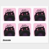 Sticker Carré Vous êtes PURRRFECT (Feuille)