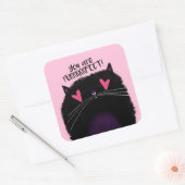 Sticker Carré Vous êtes PURRRFECT (Enveloppe)