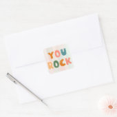 Sticker Carré Vous êtes un professeur génial Récompense pour l'é (Enveloppe)