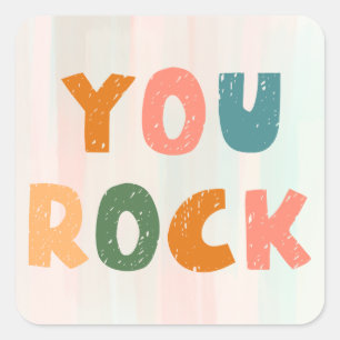 Sticker Carré Vous êtes un professeur génial Récompense pour l'é