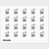 Sticker Carré Vous levez-vous même ? (Feuille)