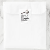 Sticker Carré Vous levez-vous même ? (Sac)