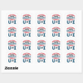 Sticker Carré Vous ne pouvez pas avoir de qualité sans U et I QC (Feuille)