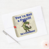 Sticker Carré Vous n'êtes pas un scroll fossile (Enveloppe)