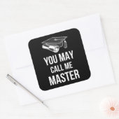 Sticker Carré Vous Pouvez M'Appeler Master III (Enveloppe)