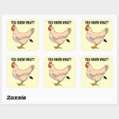 Sticker Carré Vous Savez Quoi ? Bouton de poulet (Feuille)