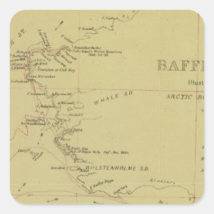 Sticker Carré Voyage dans la baie de Baffin