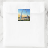 Sticker Carré Voyage de St Louis Gateway Arch (Sac)