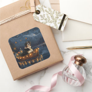 Sticker Carré Voyage festif de Noël de la Grande Suisse