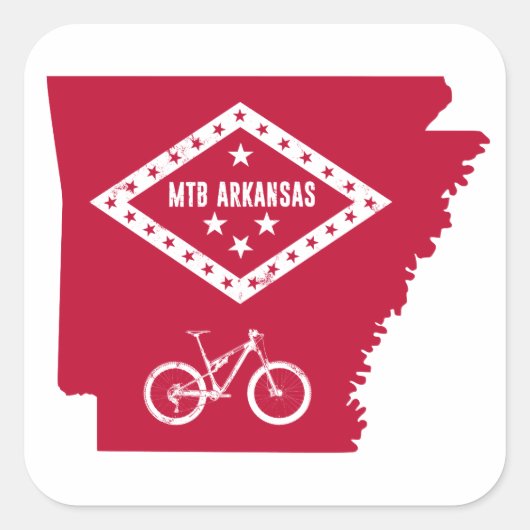 Sticker Carré VTT Arkansas (Devant)