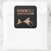 Sticker Carré VTT Downhill (Sac)