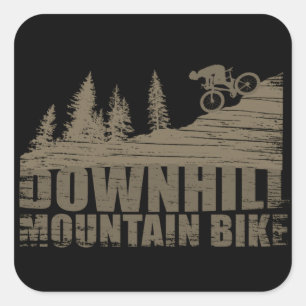 Sticker Carré VTT Downhill