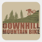 Sticker Carré VTT Downhill (Devant)