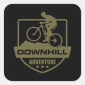 Sticker Carré VTT Downhill Enduro (Devant)