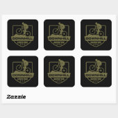 Sticker Carré VTT Downhill Enduro (Feuille)