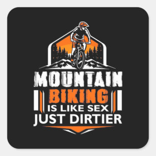 Sticker Carré VTT Juste Dirtier