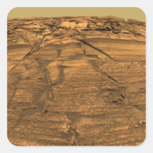 Sticker Carré Vue de Burns Cliff sur Mars (Devant)