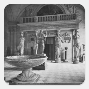 Sticker Carré Vue de Caryatids Tribune
