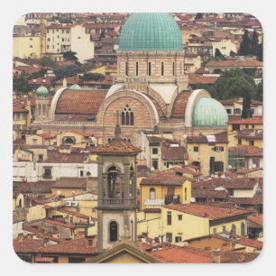 Sticker Carré Vue de Florence, Italie depuis Piazza